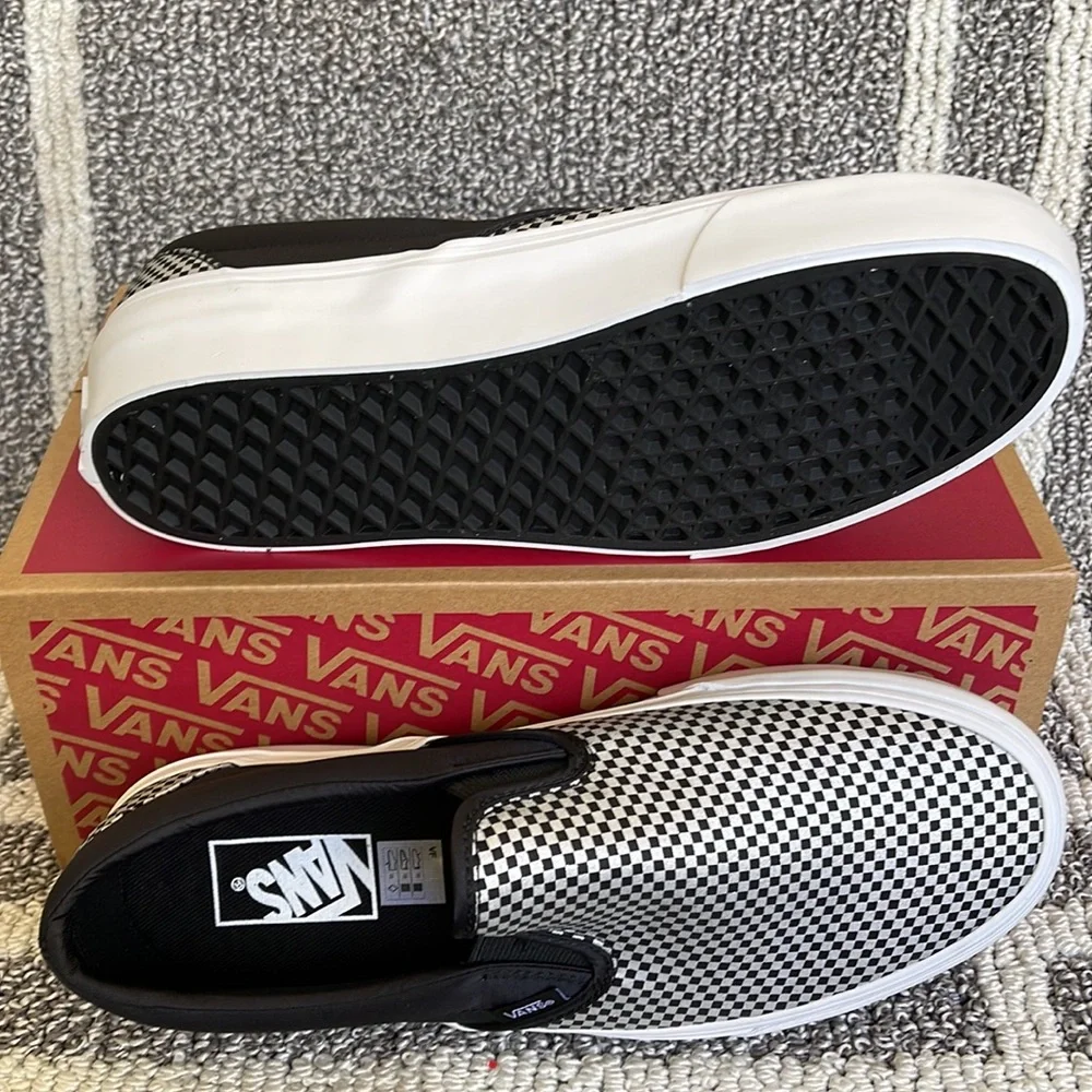 Vans Classic Slip-On Sparkle Check Black/True White WMNS sneakers-platforms - Picture 4 of 16